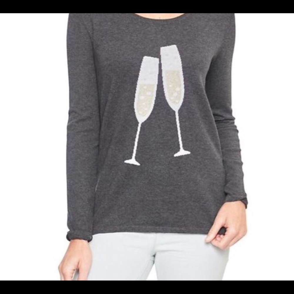 GAP Toasting Champagne Flutes Sweater